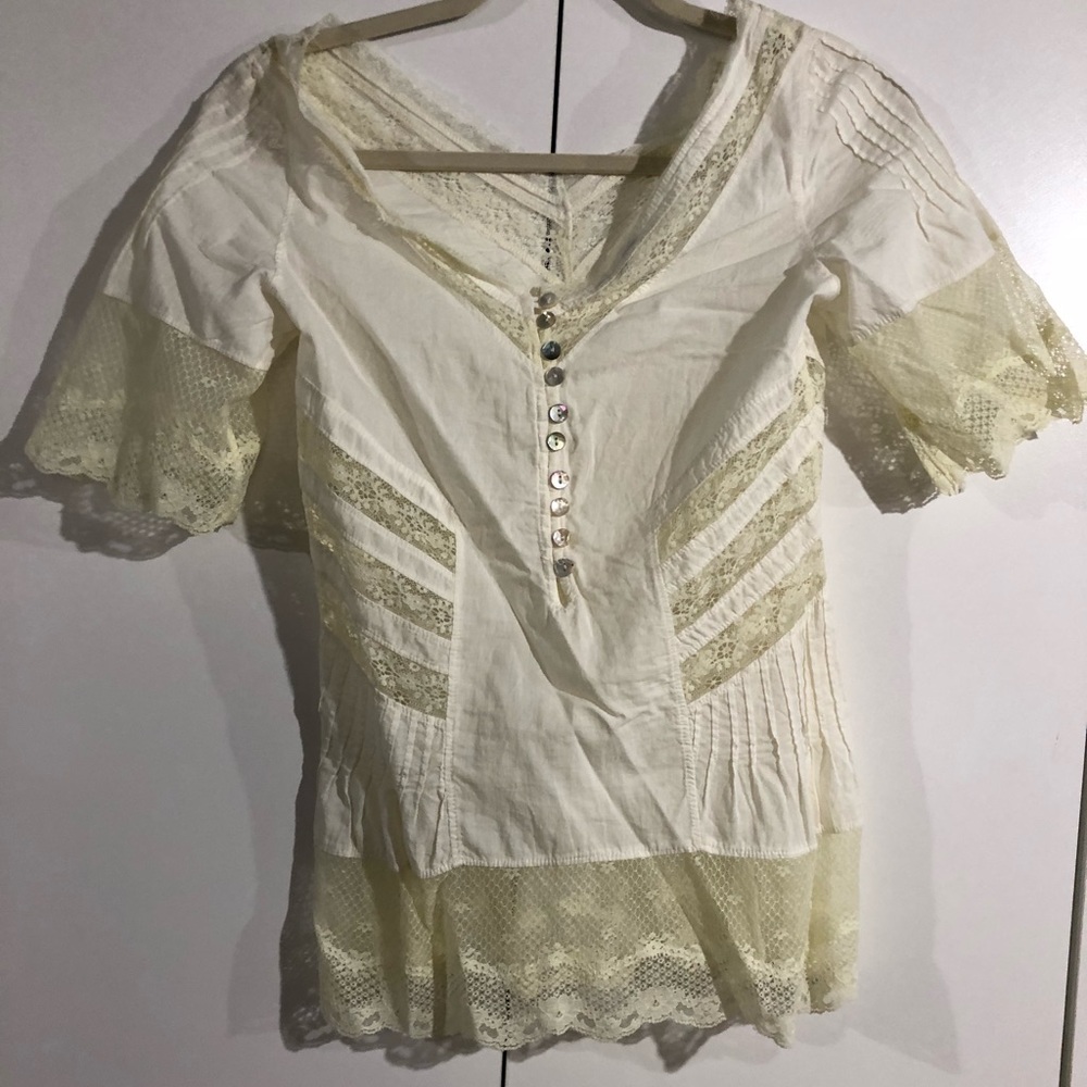 Pastel yellow and lace